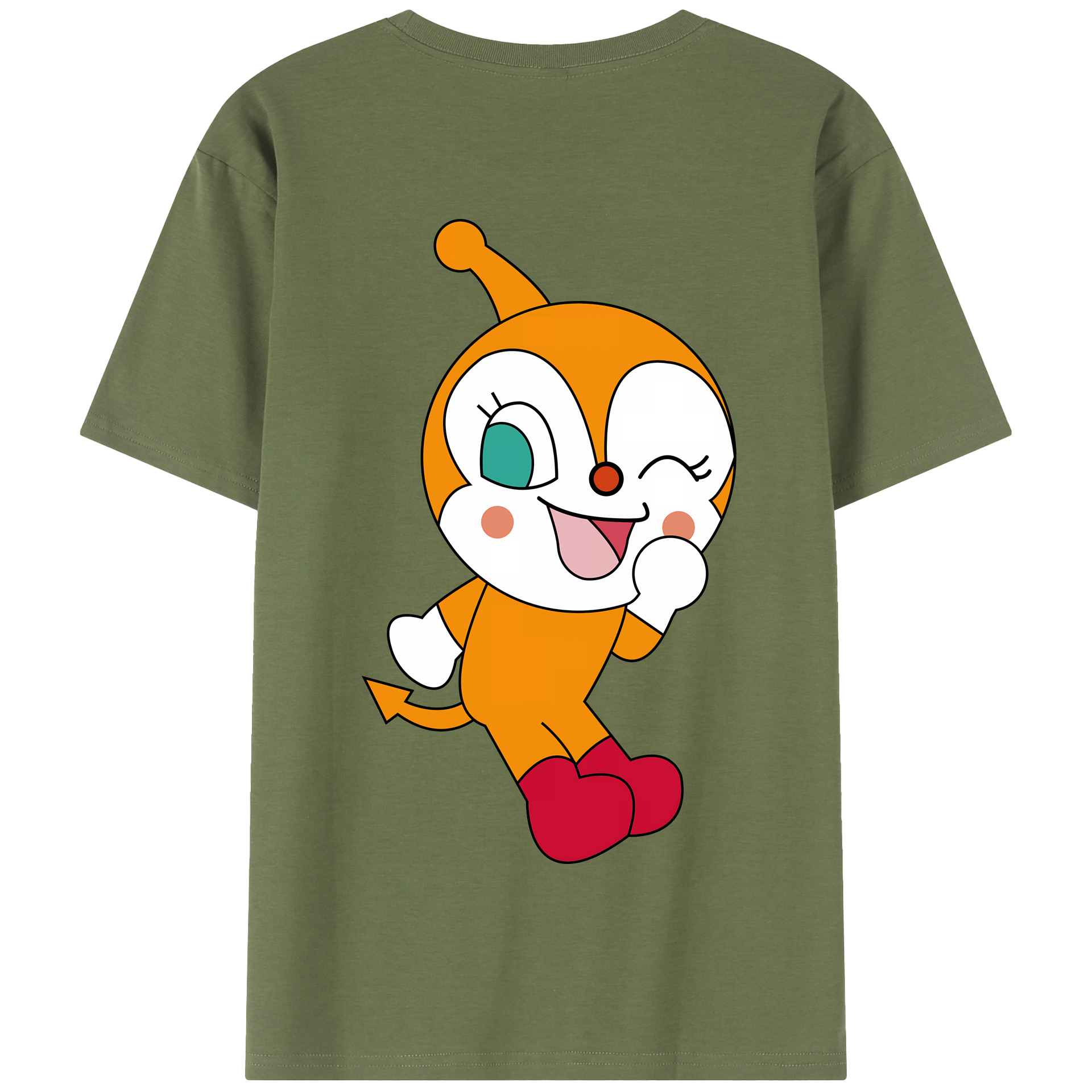 （画像用） アンパンマン Anpanman 綿100％半袖Tシャツ（背面プリント）